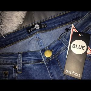 Boohoo blue brand jeans